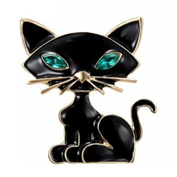 Lirrio's Closet Jewelry - Mid-Century Modern Black Cat NWT